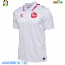 Camisa de time de futebol Dinamarca Replicas 2º Equipamento Europeu 2024 Manga Curta